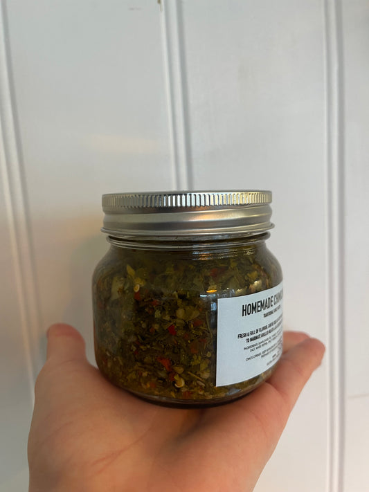 Homemade Chimichurri Jar